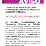 Alteração aos transportes